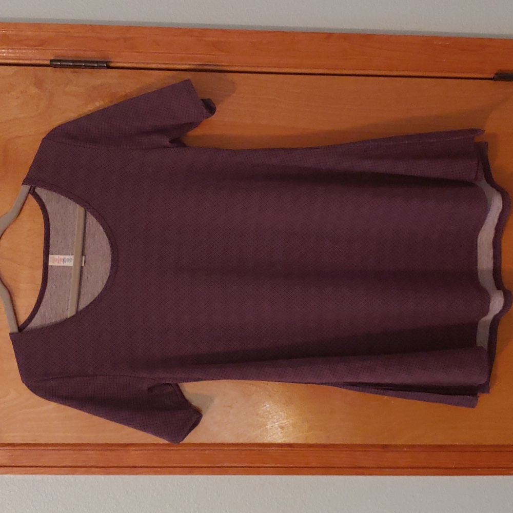 LuLaRoe Deep Purple Textured Top